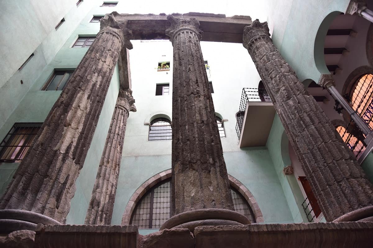 The Temple of Augustus in Barcelona
