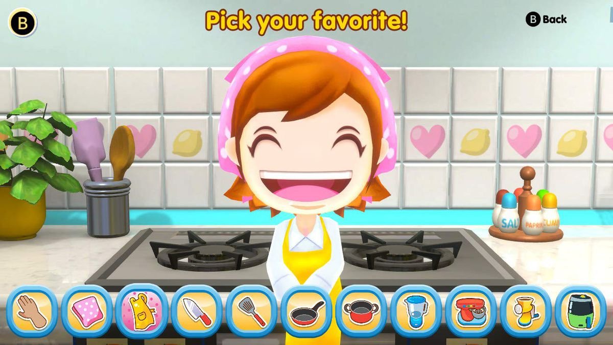 Cooking Mama asks you to pick a favorite kitchen utensil