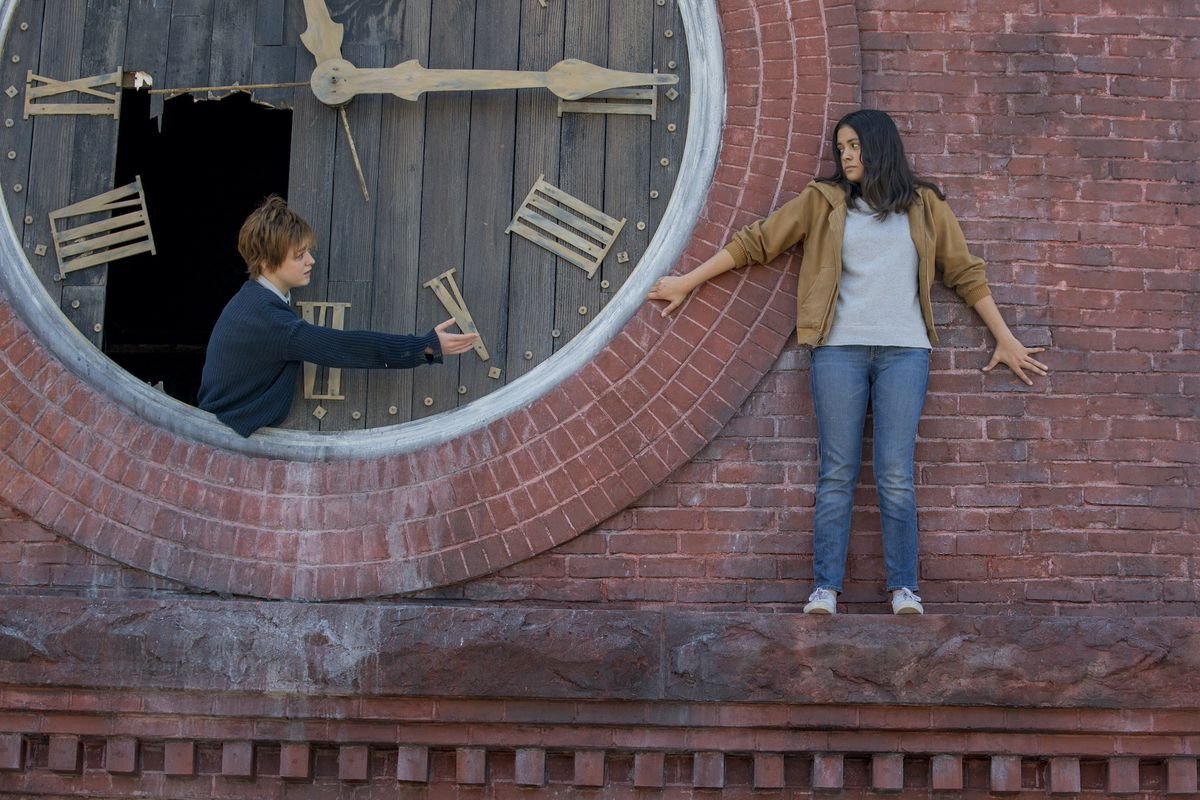 Maisie Williams as Rahne Sinclair and Blu Hunt as Danielle Moonstar in 20th Century Studios’ The New Mutants. 