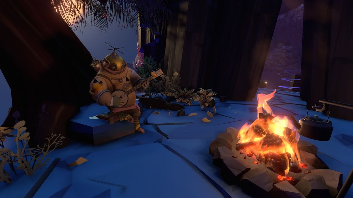 A space at a camp site in Outer Wilds