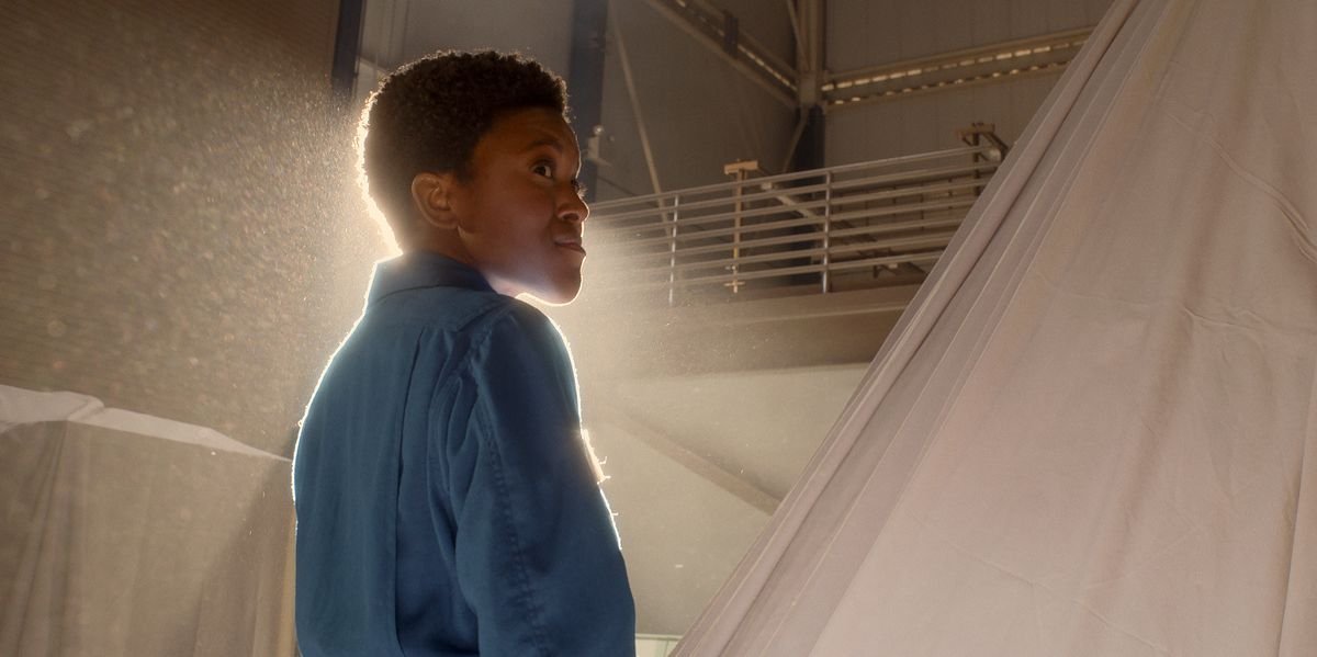 Krys Marshall stands in a barren white concrete space in For All Mankind season 2