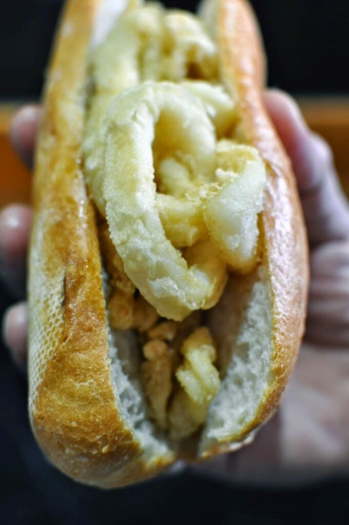 Calamari Baguette during a weekend in Madrid