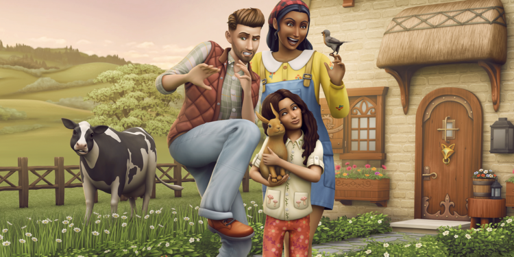 Cottage Living dragged my Sims outside to meet their neighbors