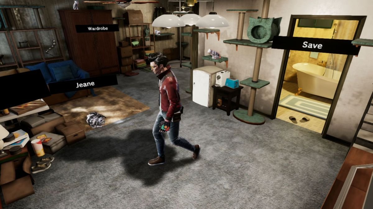 Travis in his apartment in No More Heroes 3
