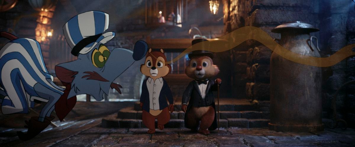 chip and dale watch a cheese-addicted rat