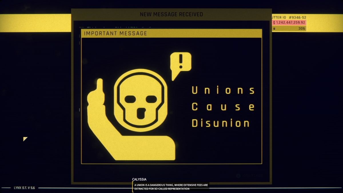 Hardspace: Shipbreaker email declaring that “Unions cause disunion!”
