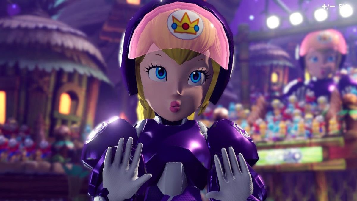 Peach in Mario Strikers: Battle League