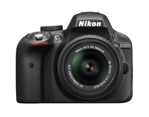 Nikon D3300 1532 18-55mm f/3.5-5.6G VR II Auto Focus-S DX NIKKOR Zoom Lens 24.2 MP Digital SLR - Black