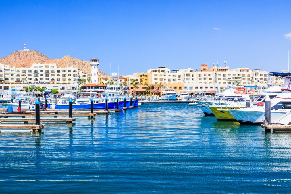 Marina and boats at Cabo San Lucas, Mexico